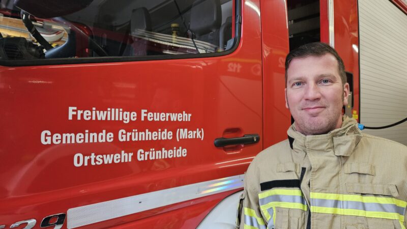 Rückblick 2023: Gemeindebrandmeister Norman Elsner zieht Bilanz. Foto: Anke Beißer