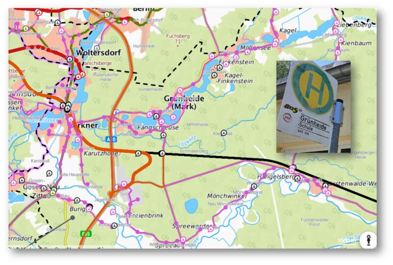 Hinweise erbeten: Der Nahverkehrsplan Oder-Spree soll fortgeschrieben werden – Verbesserungsvorschläge können in die interaktive Karte des Landkreises eingetragen werden. Quelle: Landkreis Oder-Spree/Foto und Montage: Anke Beißer