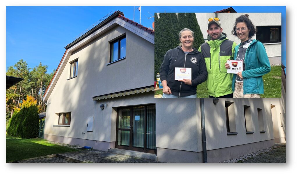 Neustart: Martina Klähn (links) und Anja Rindler öffnen zur Freude von Jugendkoordinator Martin Wiegold (Mitte) jetzt jeden letzten Freitag im Monat den Jugendclub Spreeau. Fotos: Anke Beißer, Pauline Thiel/Montage: Anke Beißer
