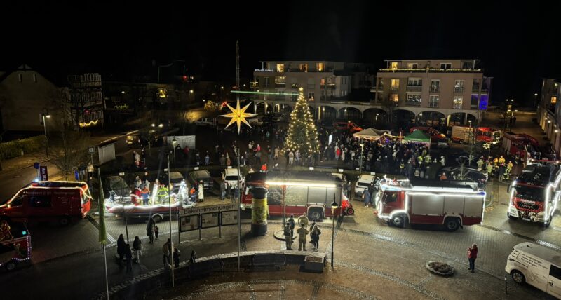 In bester Erinnerung: Der Grünheider Markplatz lädt, wie im Vorjahr, an zwei Wochenenden zum vorweihnachtlichen Treiben ein. Foto: Inga Haustein