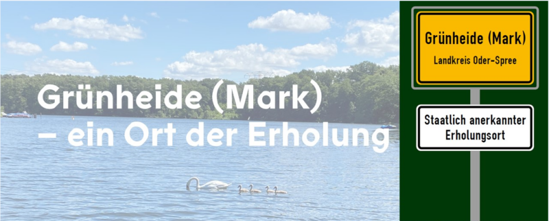 Ein Ausblick: Grünheide auf dem Weg zum staatlich anerkannten Erholungsort. Foto/Montage: Gemeinde Grünheide (Mark)