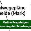 Umfrage läuft: Für den Schulwegeplan werden aktuelle Nutzerhinweise zusammengetragen - unter anderem in einem Online-Fragebogen. Screenshot: Anke Beißer/Quelle: Gemeinde Grünheide (Mark)