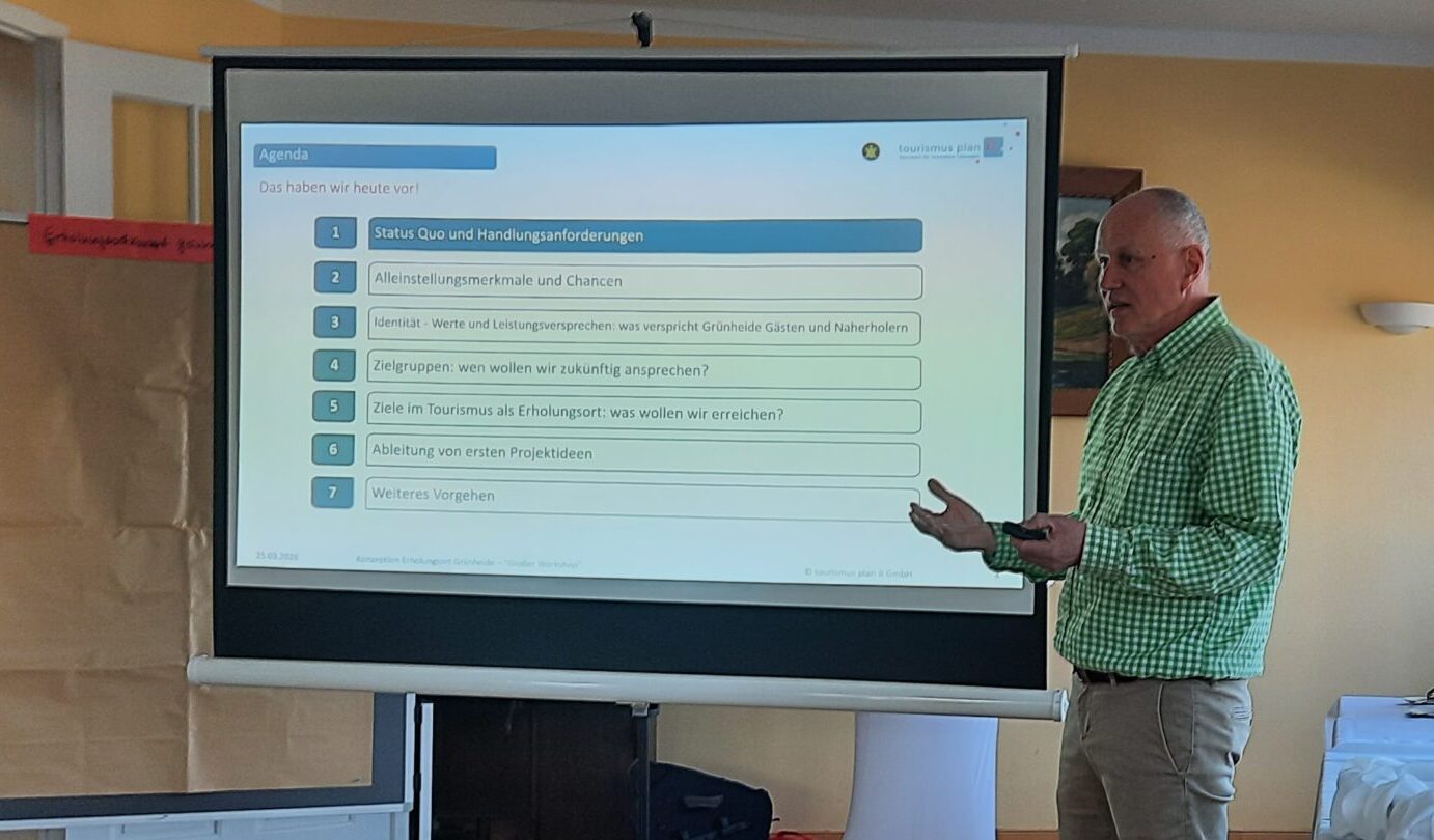 Fachkompetenz: Andreas Lorenz, Geschäftsführer Tourismusplan B, führte als Moderator durch den Workshop. Foto: Diana Nolander