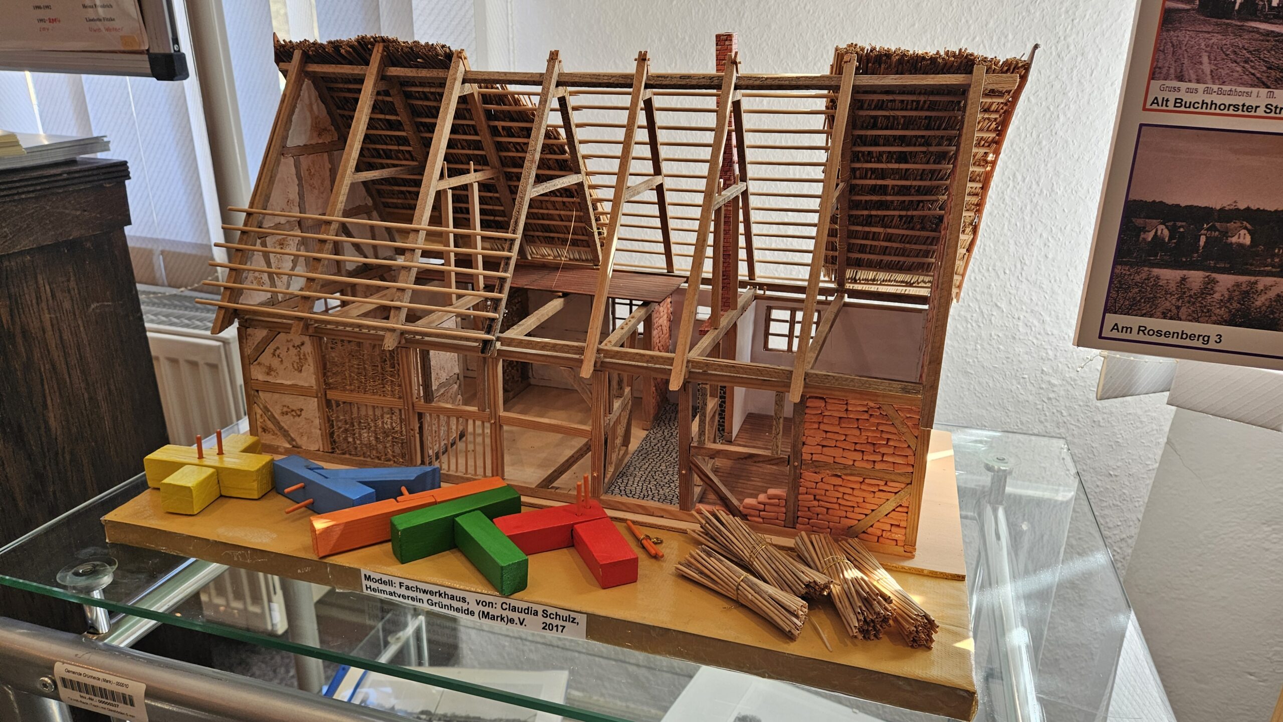 Modell 7: Ein Fachwerkhaus zeigt unterschiedliche Bauarten. Foto: Anke Beißer