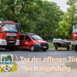 Tag der offenen Tür: Am Samstag, den 20. Juni, gibt die Ortswehr von Hangelsberg an ihrem Gerätehaus in der Bahnhofstraße einen Einblick in ihre Arbeit mit Technikschau und Vorführungen. Foto: Nicole Behling/Montage: Anke Beißer