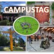 Jede Menge Abwechslung garantiert: Der Campustag erweist sich in jedem Jahr als Publikumsmagnet. Bilder aus vergangenen Jahren machen neugierig auf die 2026er-Ausgabe am 5. September. Fotos: Ariane Kaatz (3), DroneMasters (2)/Montage: Anke Beißer