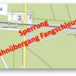 Schwerwiegende Einschränkung steht bevor: Ab dem 24. Juli, abends, ist am Bahnübergang Fangschleuse kein Durchkommen mehr. Garfik: Brandenburgviewer/Montage: Anke Beißer